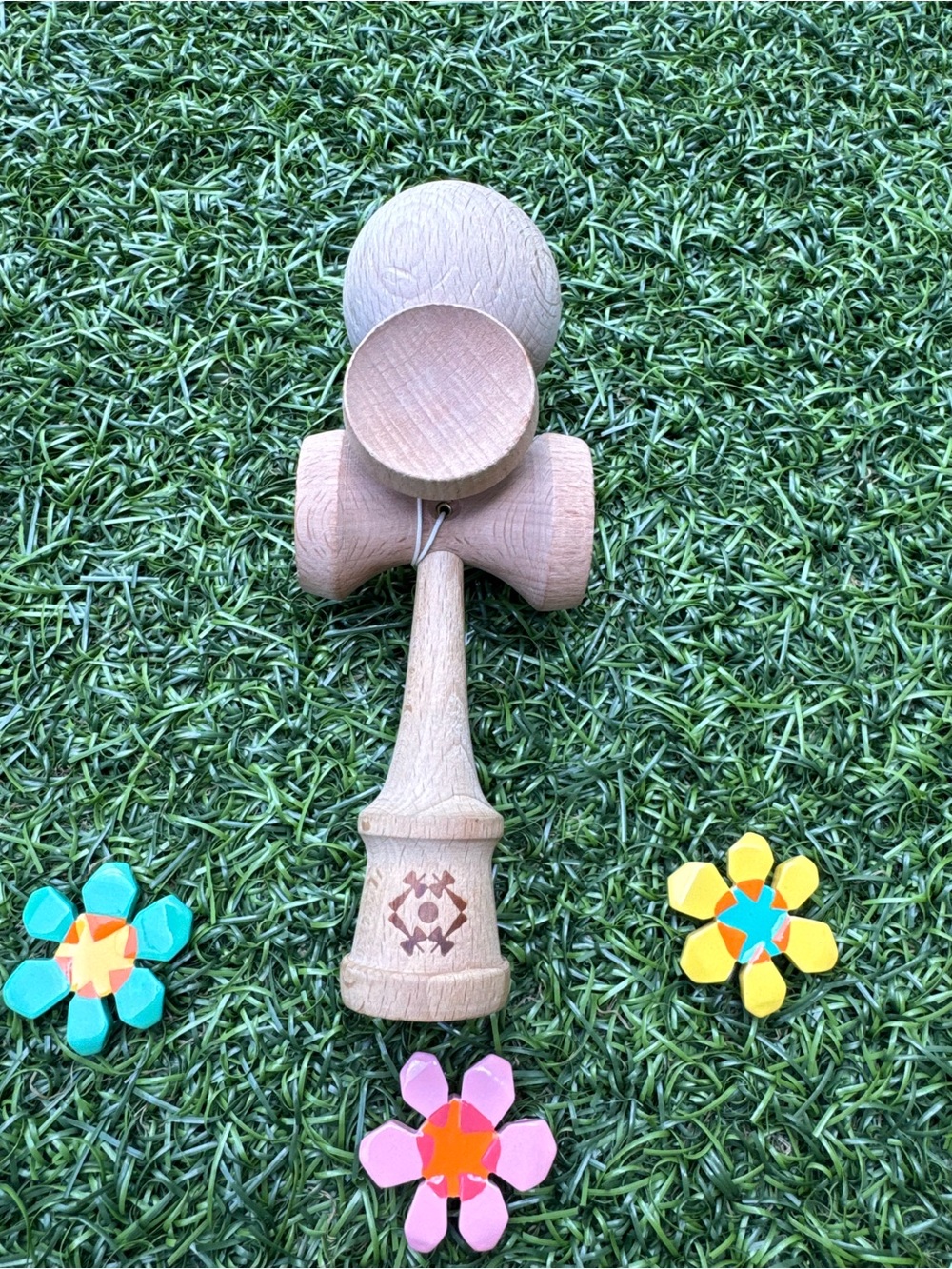🤎Kendama USA Tribute Natural Beech Wood Skill Toy Skill Game Classic